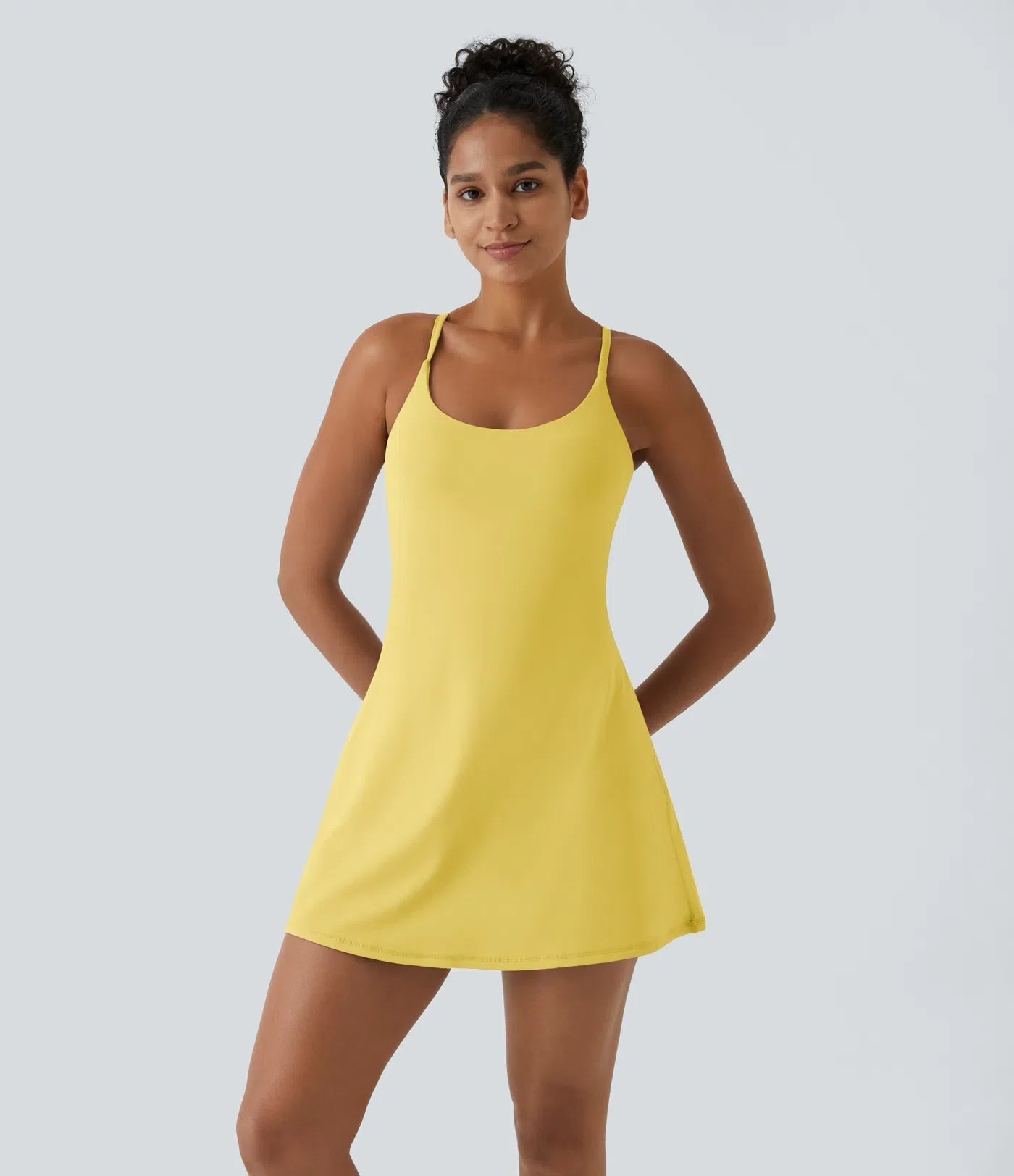 SoftlyZeroTM Plush Backless Active Dress- Easy Peezy Edition