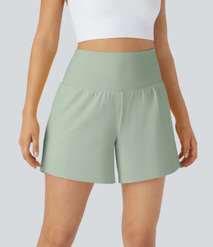 SoftlyZeroTM Airy Super High Waisted 2- in-1 InstantCool Yoga Shorts with Pockets