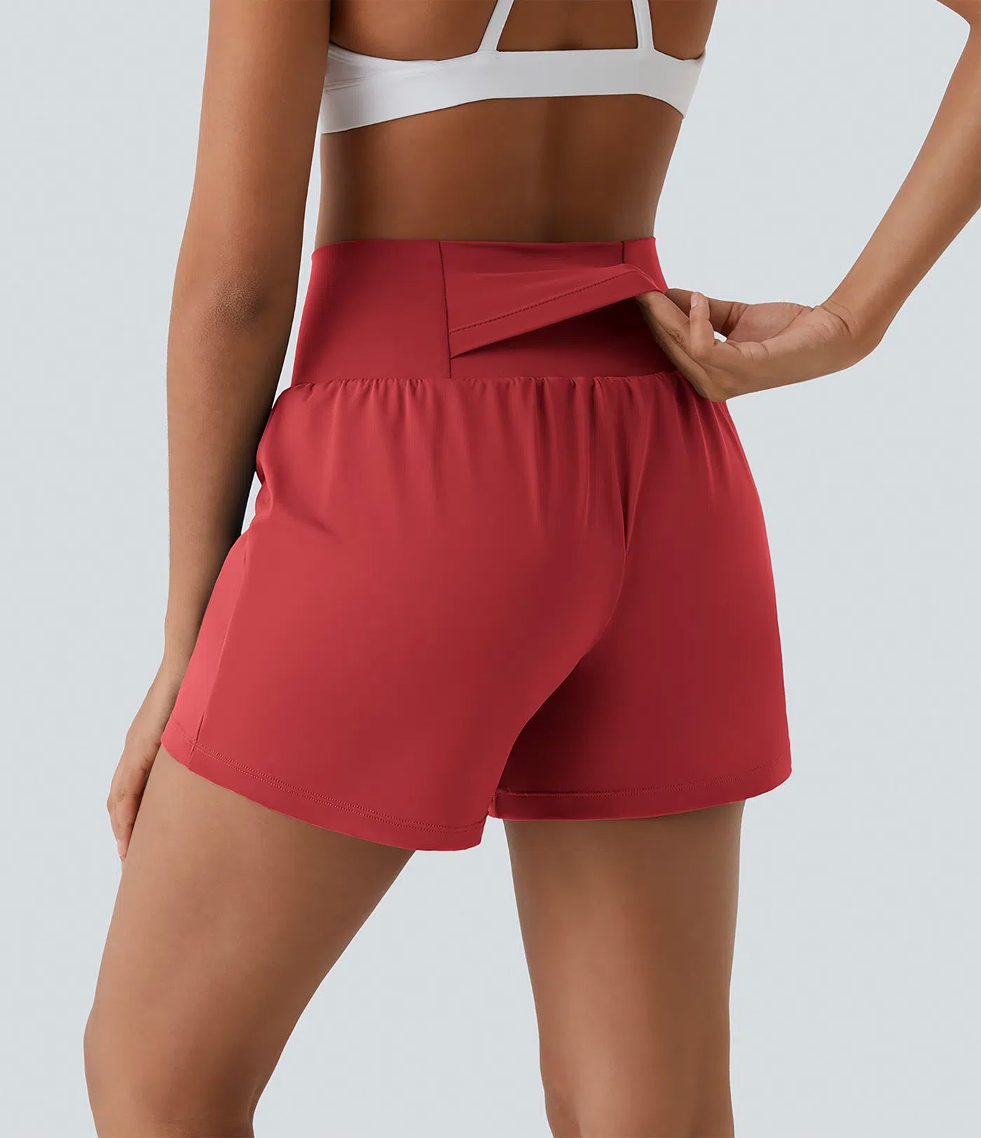 SoftlyZeroTM Airy Super High Waisted 2- in-1 InstantCool Yoga Shorts with Pockets