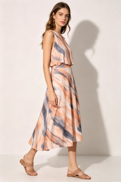 Line Printed Skirt