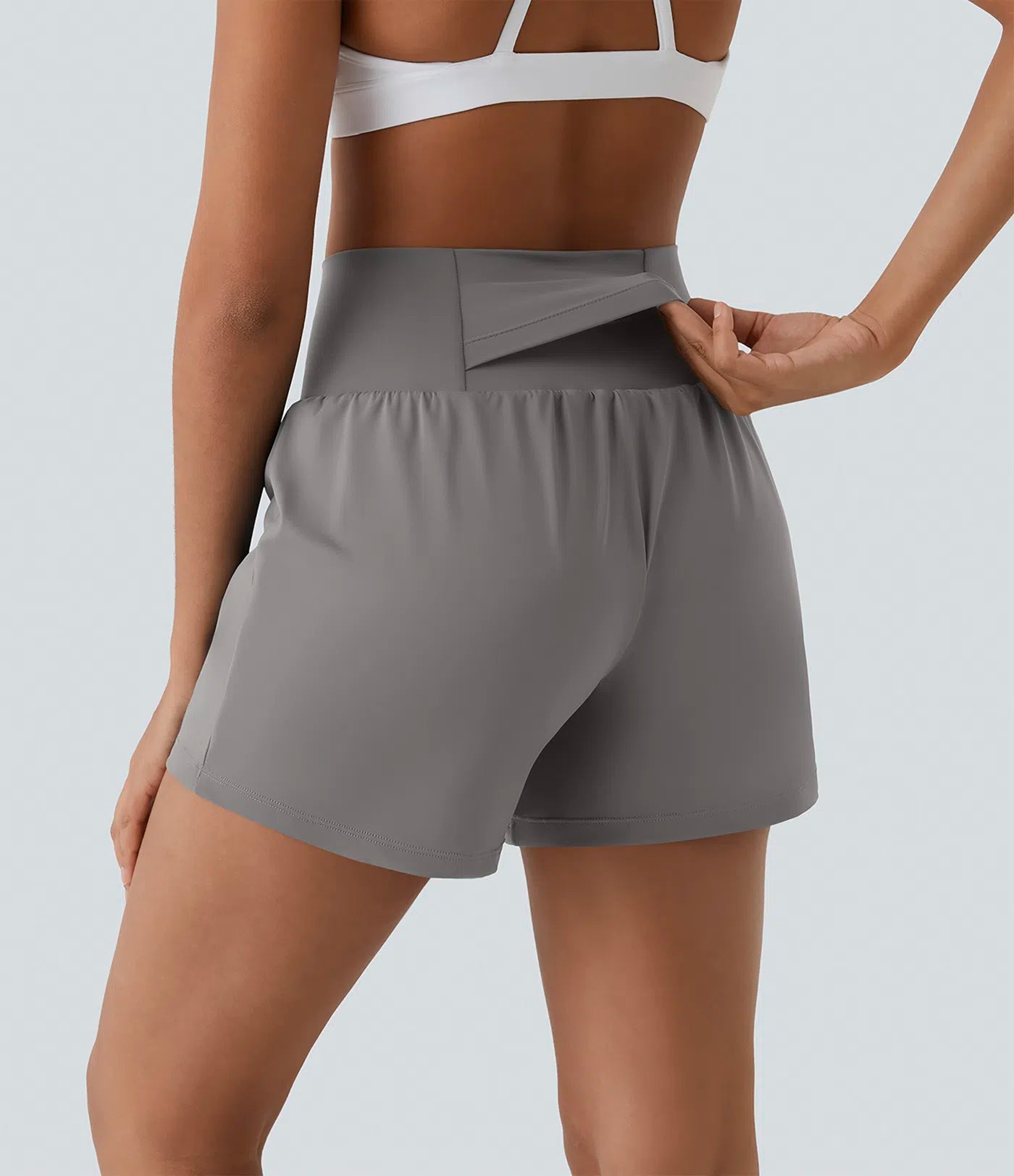 SoftlyZeroTM Airy Super High Waisted 2- in-1 InstantCool Yoga Shorts with Pockets
