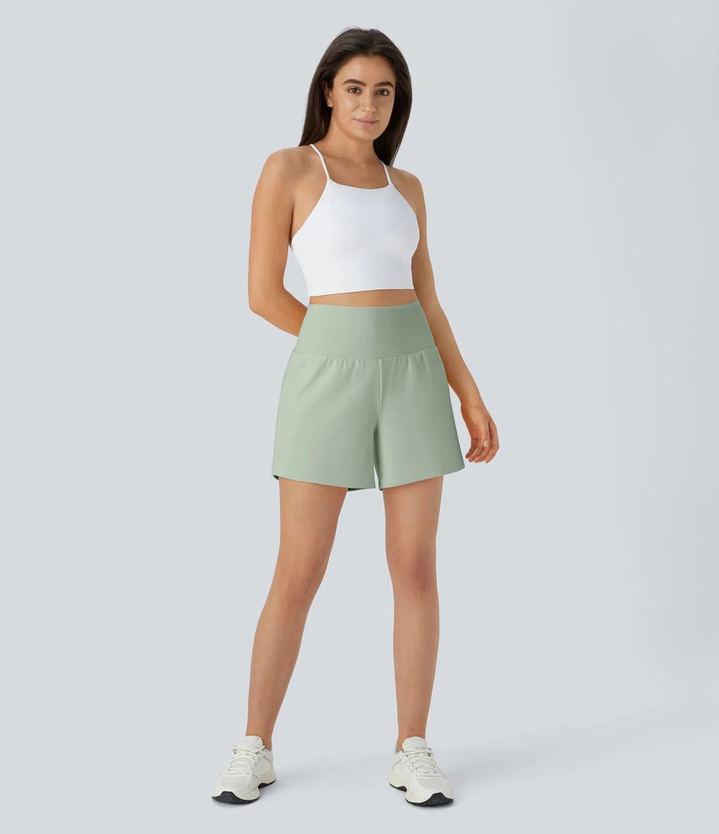 SoftlyZeroTM Airy Super High Waisted 2- in-1 InstantCool Yoga Shorts with Pockets
