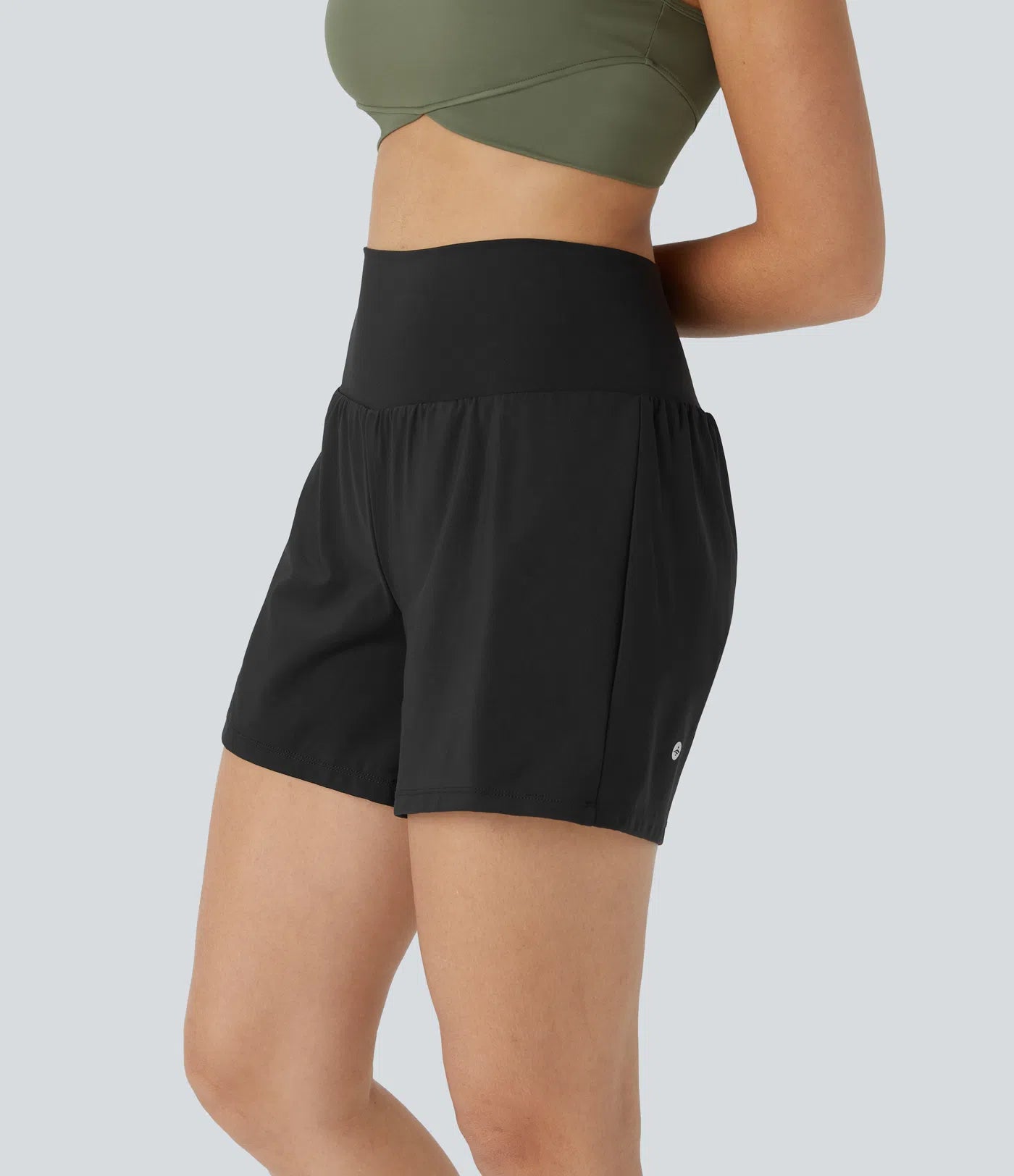 SoftlyZeroTM Airy Super High Waisted 2- in-1 InstantCool Yoga Shorts with Pockets