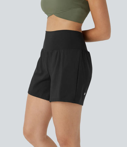 SoftlyZeroTM Airy Super High Waisted 2- in-1 InstantCool Yoga Shorts with Pockets