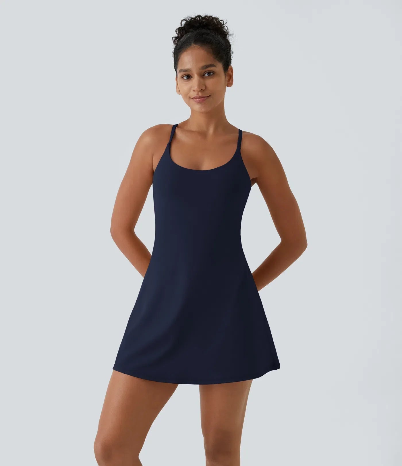 SoftlyZeroTM Plush Backless Active Dress- Easy Peezy Edition