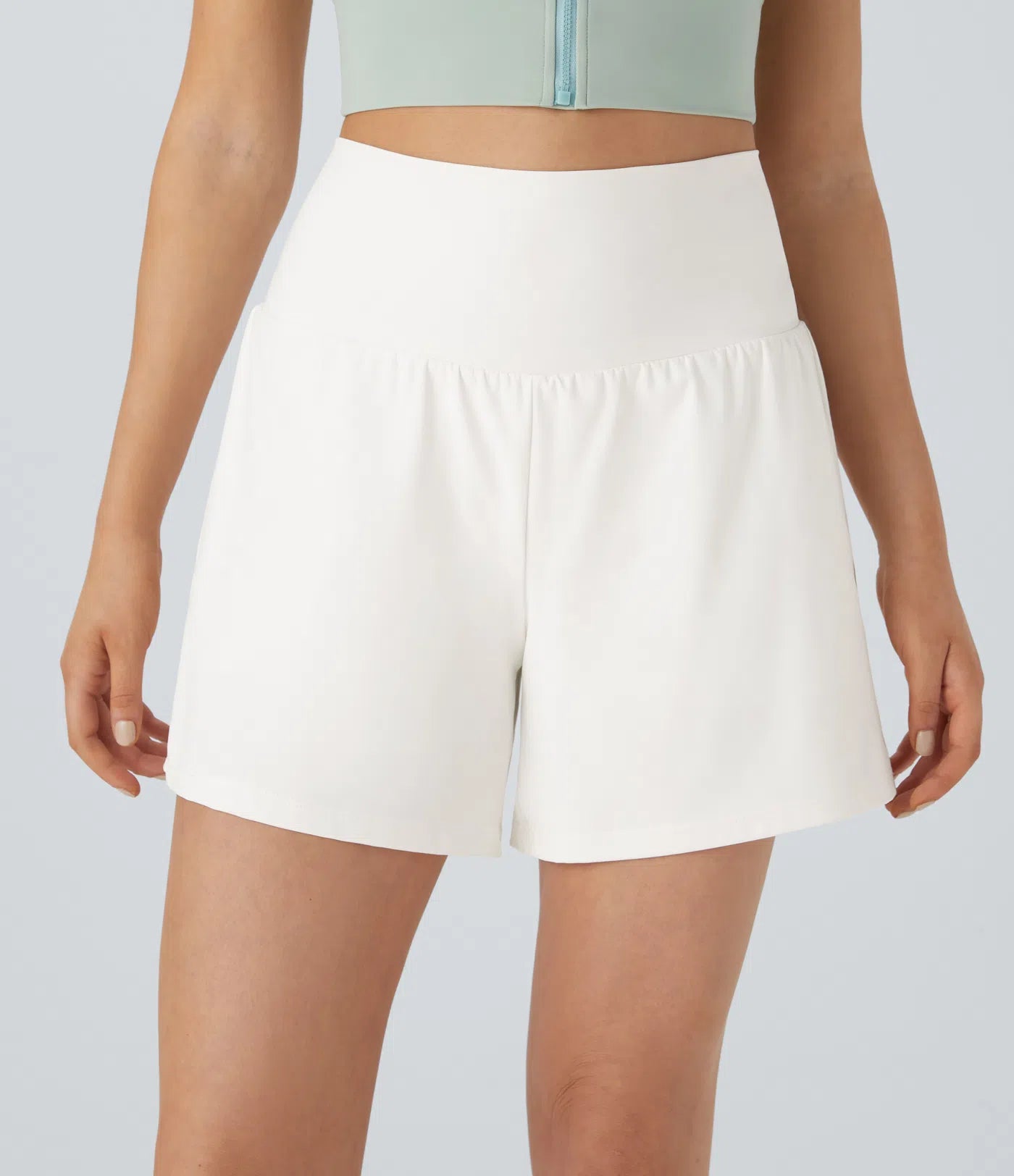 SoftlyZeroTM Airy Super High Waisted 2- in-1 InstantCool Yoga Shorts with Pockets