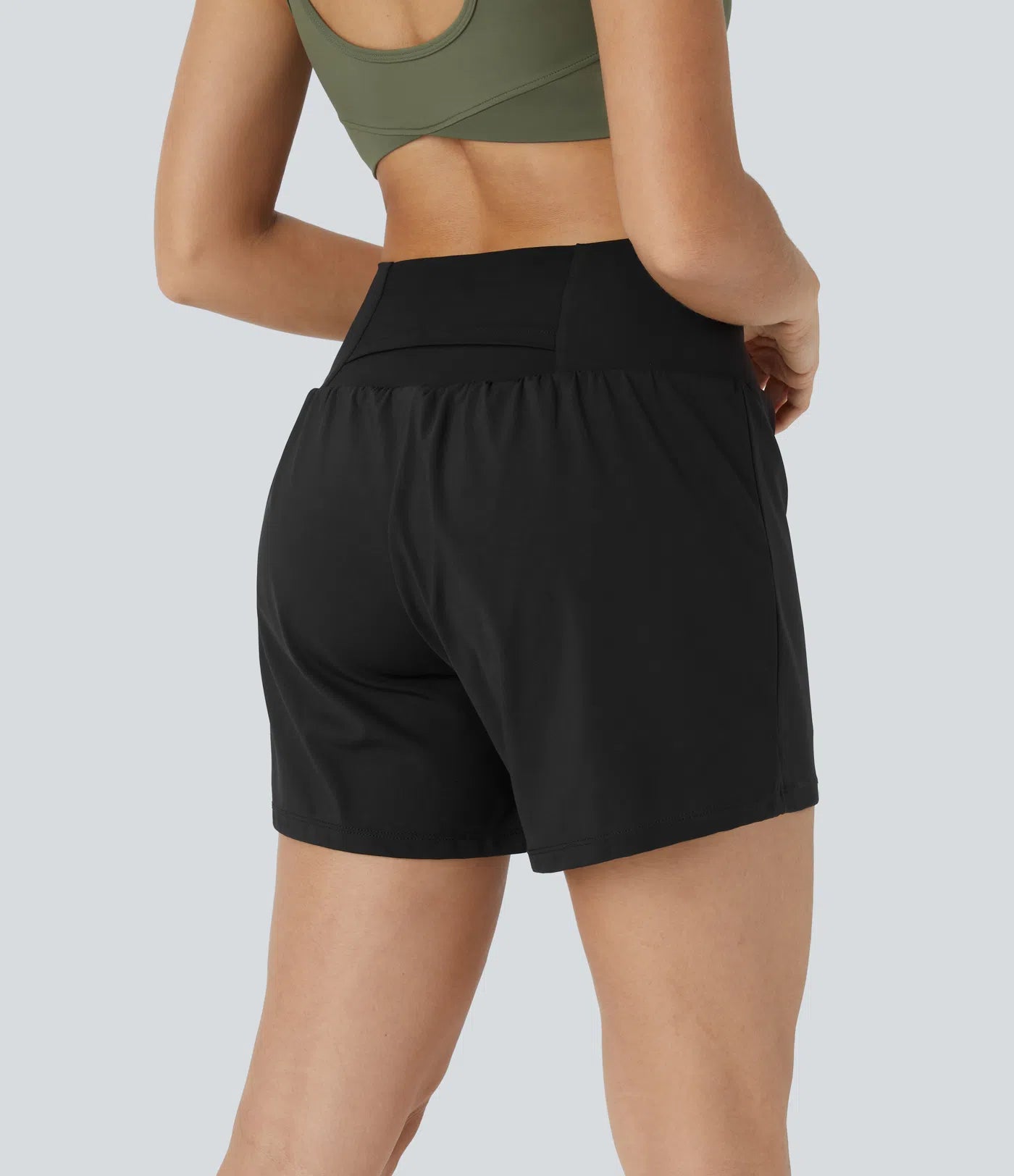 SoftlyZeroTM Airy Super High Waisted 2- in-1 InstantCool Yoga Shorts with Pockets