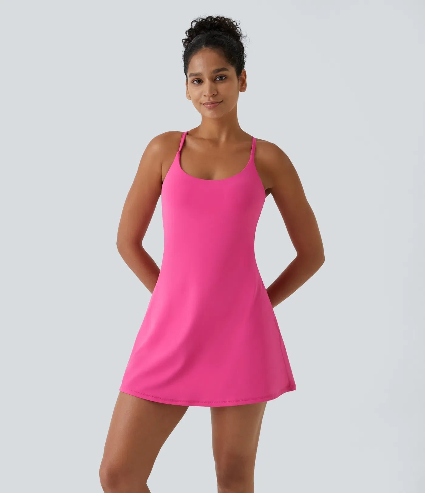 SoftlyZeroTM Plush Backless Active Dress- Easy Peezy Edition
