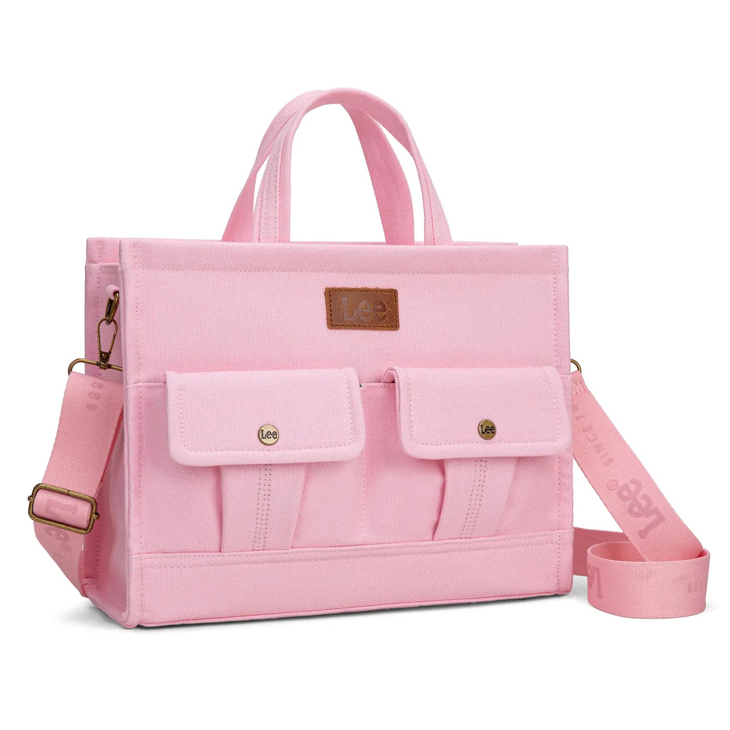 Lee work tote bag, message bag, with multiple pockets, very practical, large capacity, can hold an iPad and a 13-inch laptop, suitable for use at work or school.