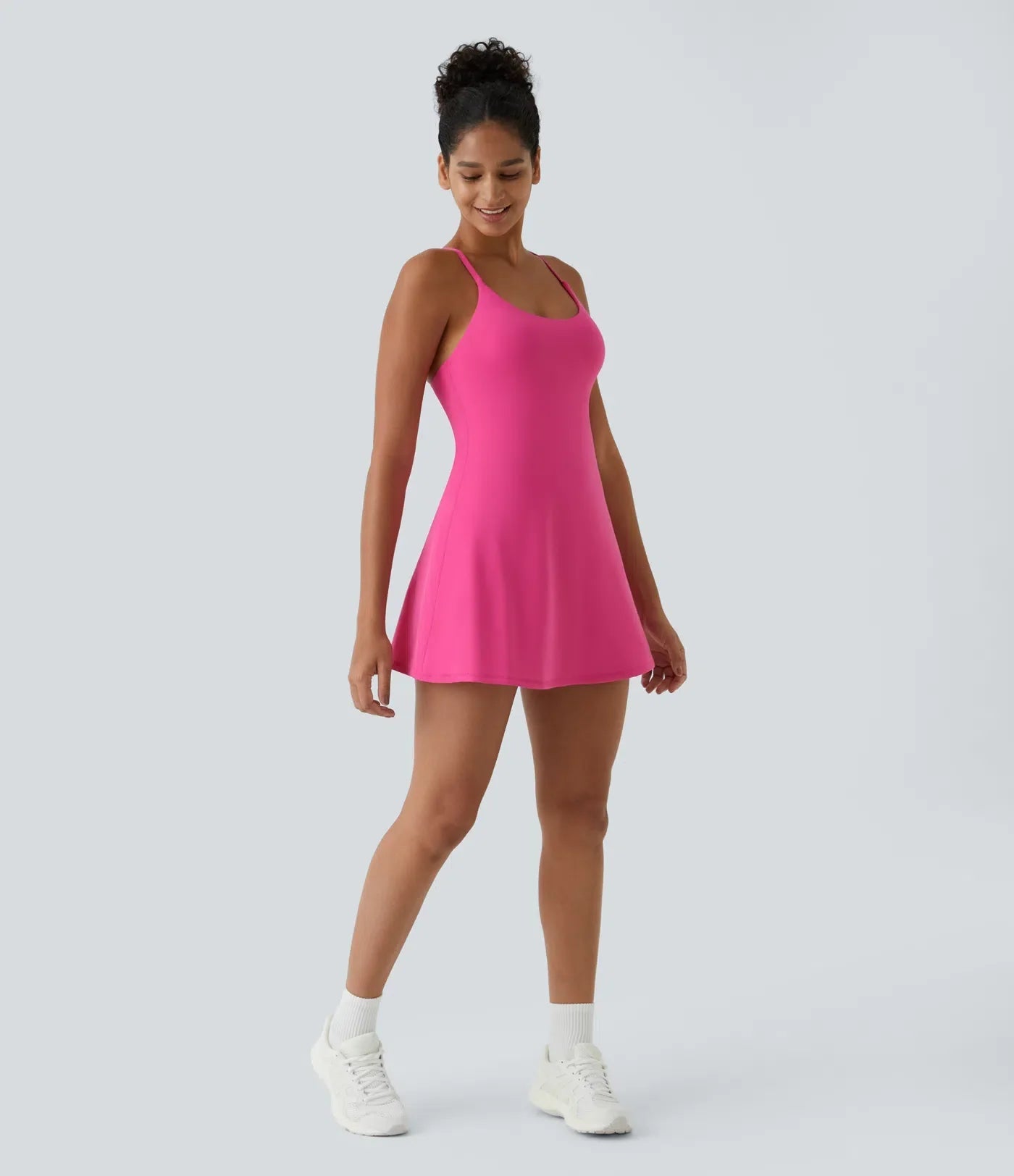 SoftlyZeroTM Plush Backless Active Dress- Easy Peezy Edition