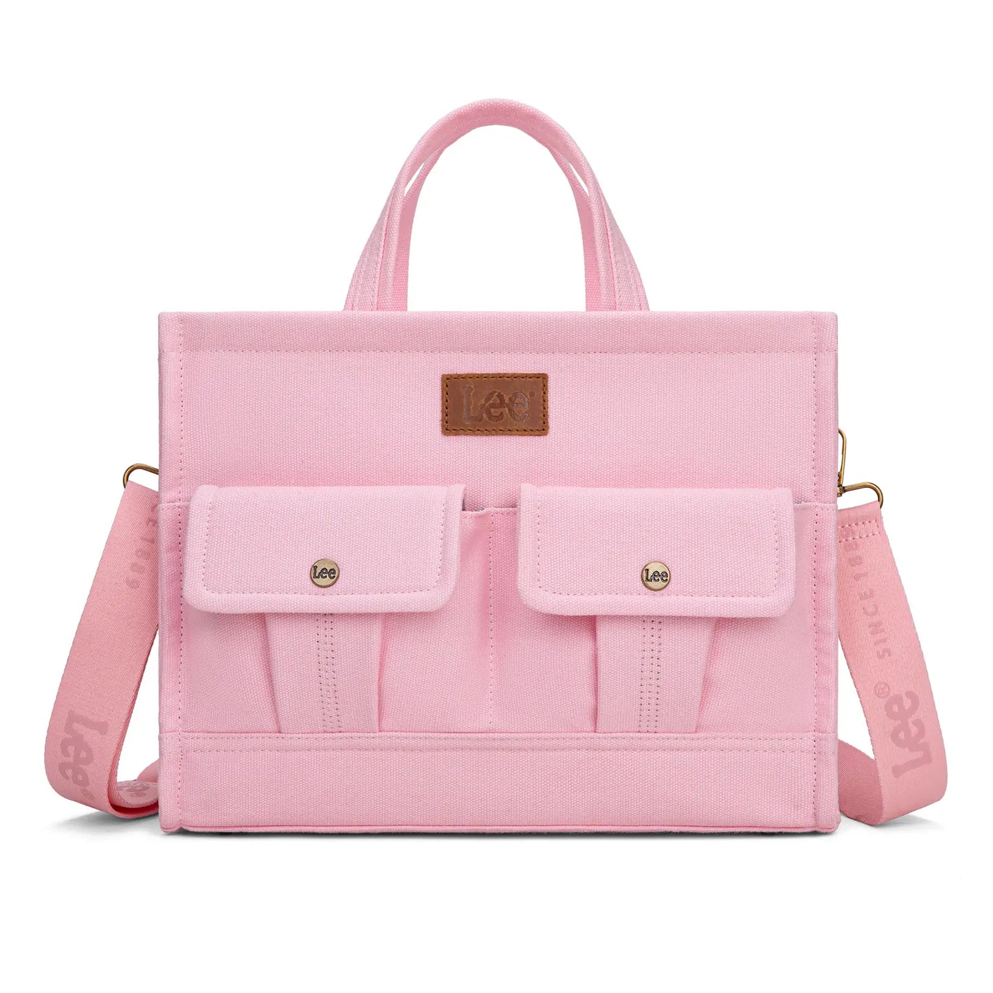 Lee work tote bag, message bag, with multiple pockets, very practical, large capacity, can hold an iPad and a 13-inch laptop, suitable for use at work or school.