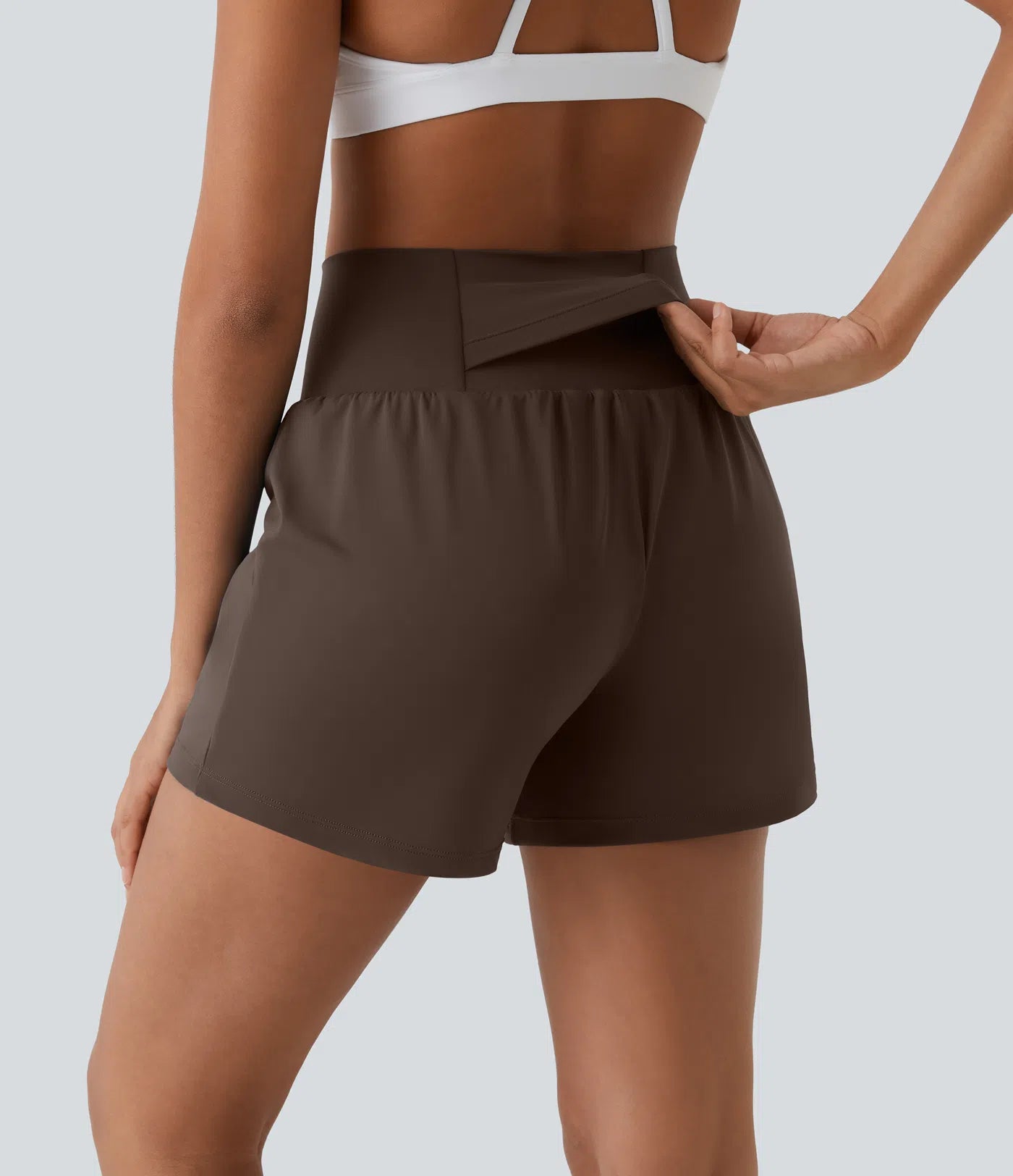 SoftlyZeroTM Airy Super High Waisted 2- in-1 InstantCool Yoga Shorts with Pockets
