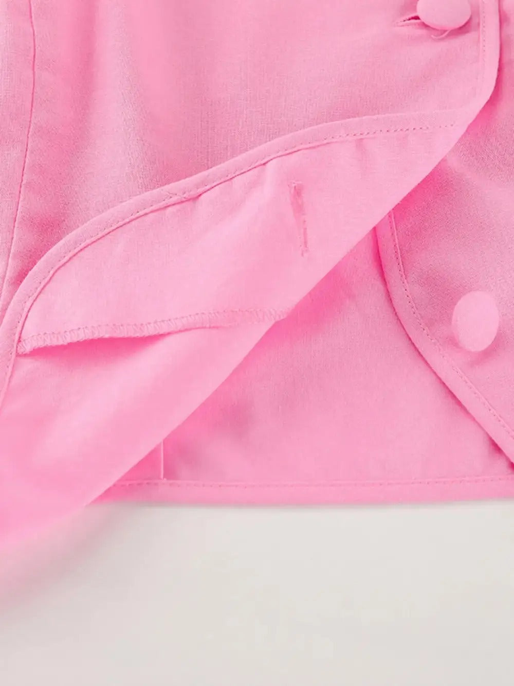Easygoing Button Front Short Sleeve Coordinated Shorts
