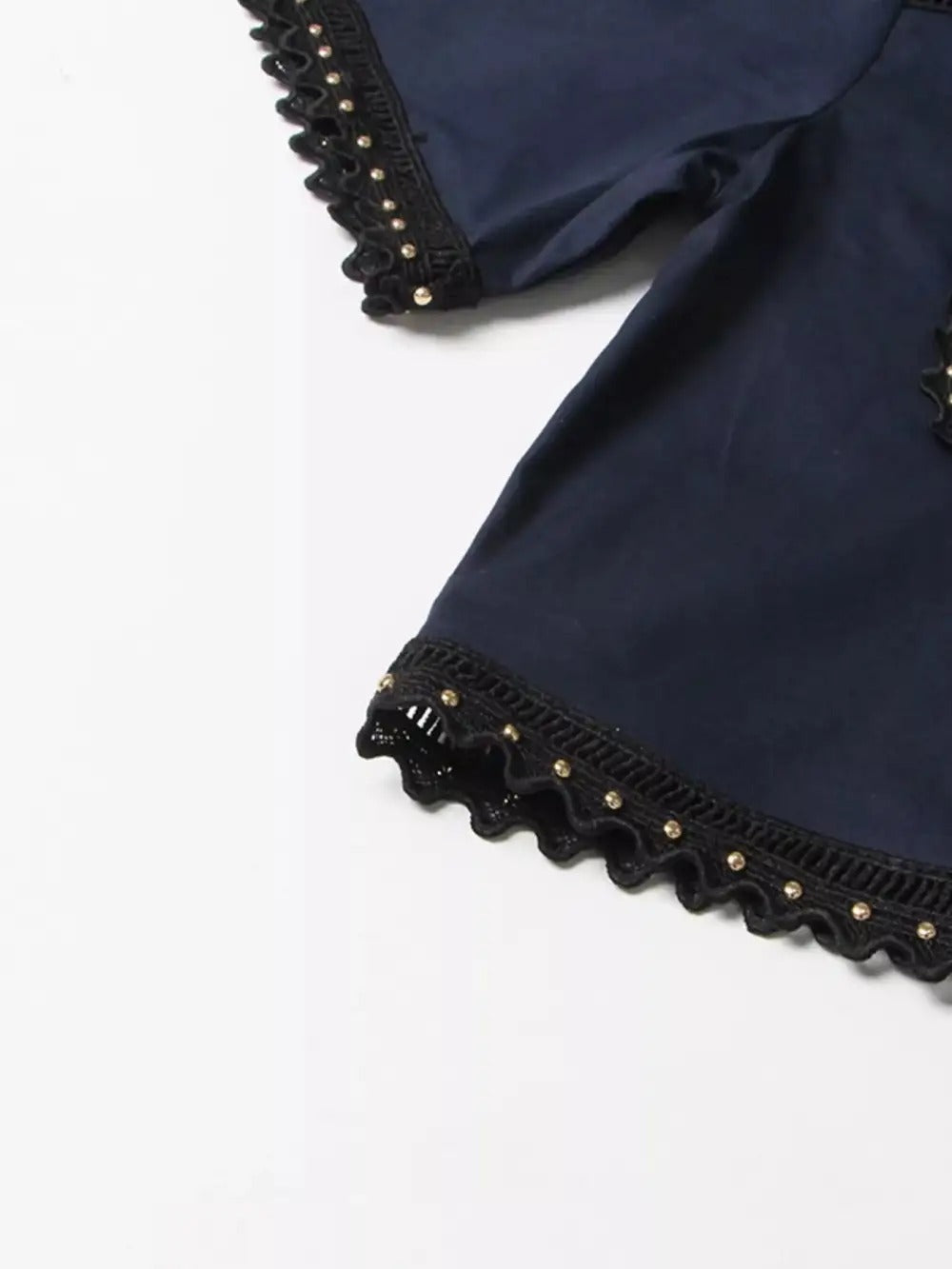 Comfort Button Front Short Sleeve Coordinated Shorts